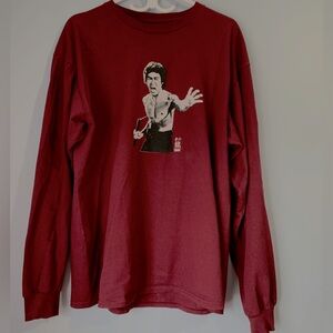 DGK Bruce Lee long sleeve, maroon colour (Size: XL)